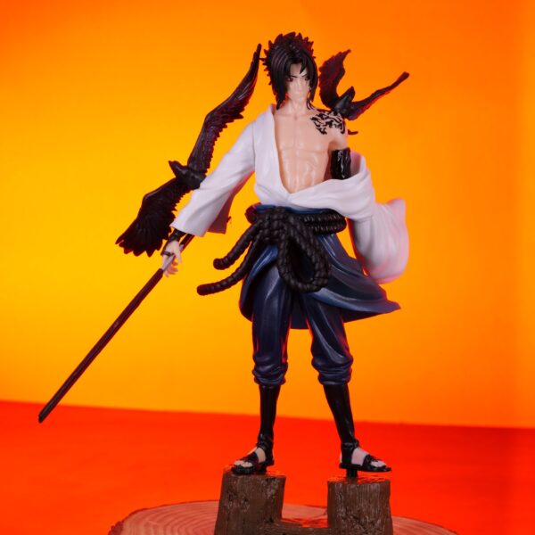 Naruto Boruto Crow Curse Seal Tattoo Uchiha Sasuke Action Humanoid Standing Action Figure | 26.5 CMS|