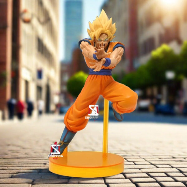 DBZ Anime Super Saiyan Son Goku PVC Battle Mode Figure | 21cm |