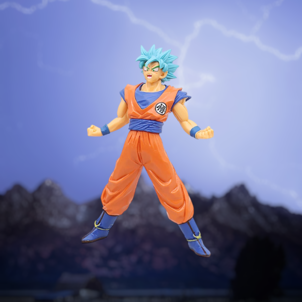 DBZ Goku Super Saiyan Blue God Self Standing Action Figures | 16.5 Cms |
