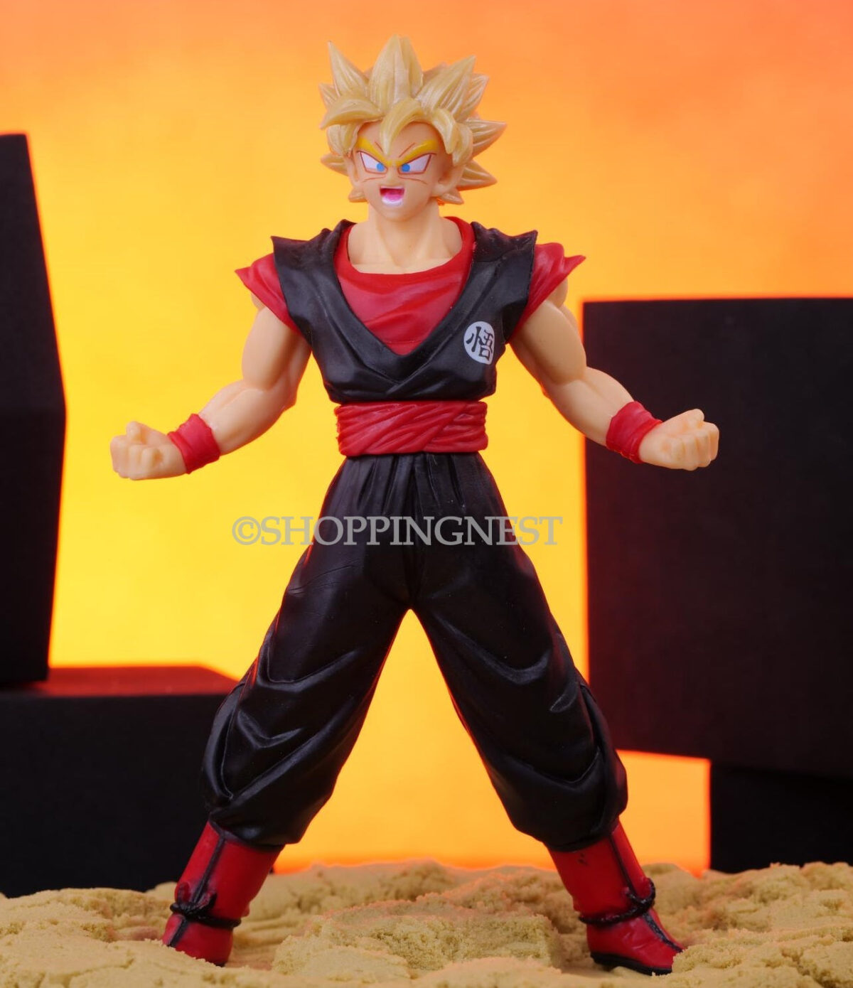 DBZ goku super saiyan SSJ Model 2 self standing Action Figure | 16.5 CMS |