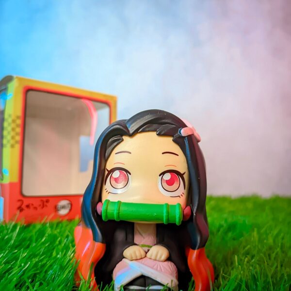 Demon Slayer Kimetsu No Yaiba Kamado Nezuko Sitting Action Figure | 10 Cms |