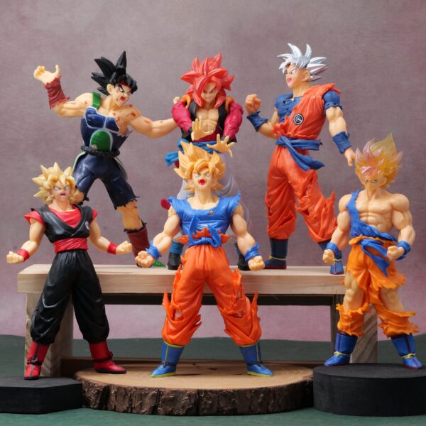 DRAGON BALL Z DBZ Set of 6 Big Set A Super Saiyan Action Figures |18.5 CMS | V