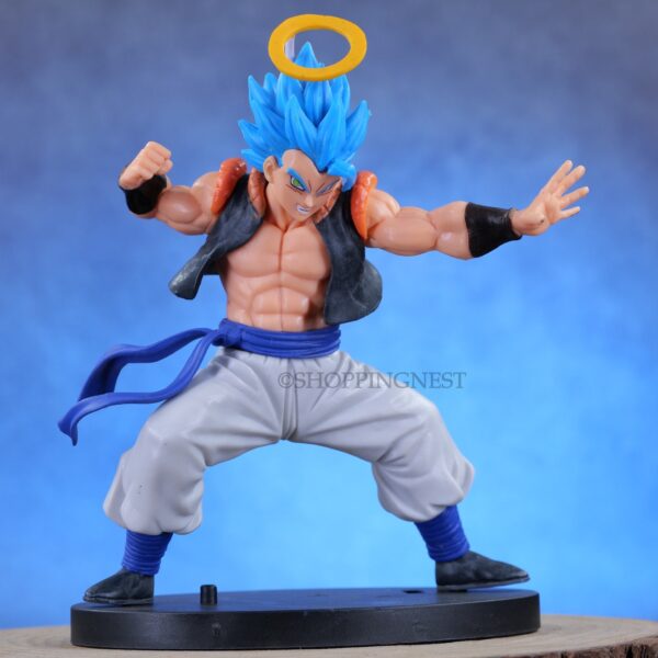 Dragon Ball Z Gogeta Super Saiyan Blue with Halo Action Figure PVC | 15 Cms |
