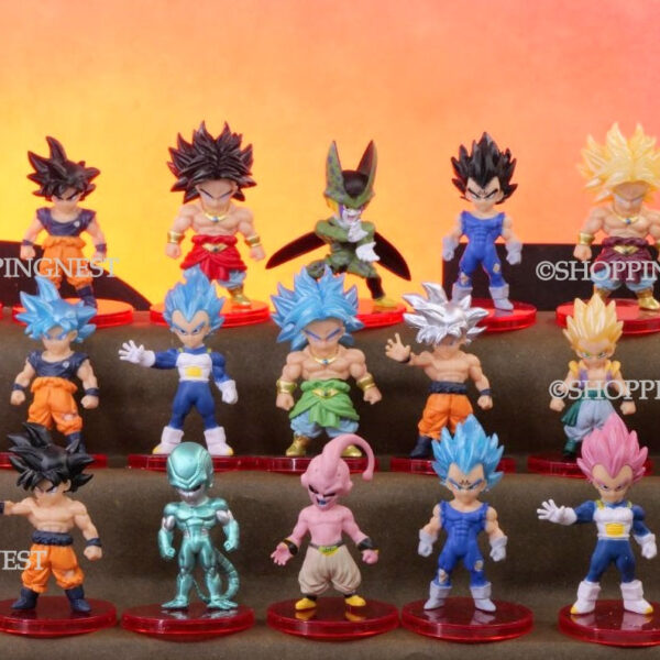 Dragon Ball Z | Set of 21 Action Figures | Super Goku Vegeta Broly Buu | 7-8 Cm |