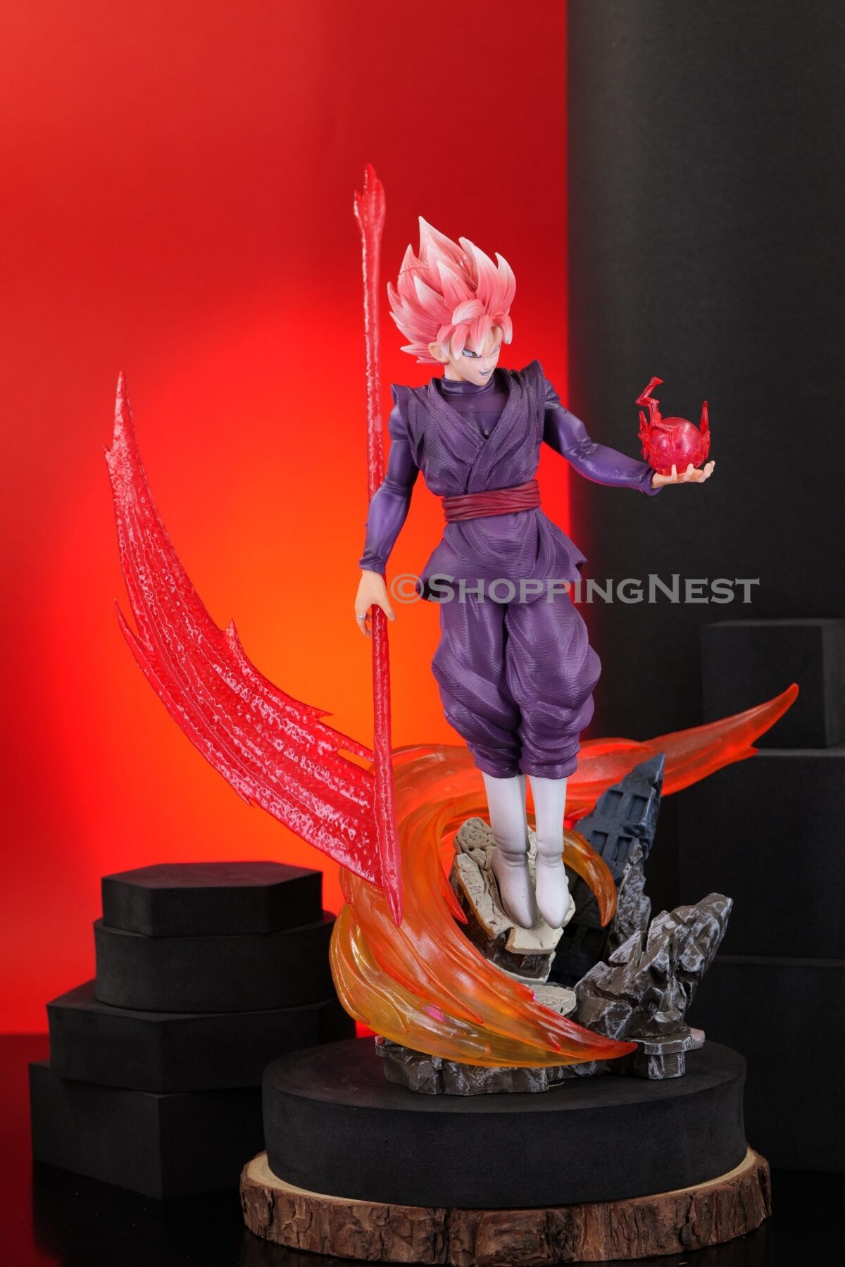 Drgon Ball Z Black goku Zamasu Action Figure without Light | 35 CMS |