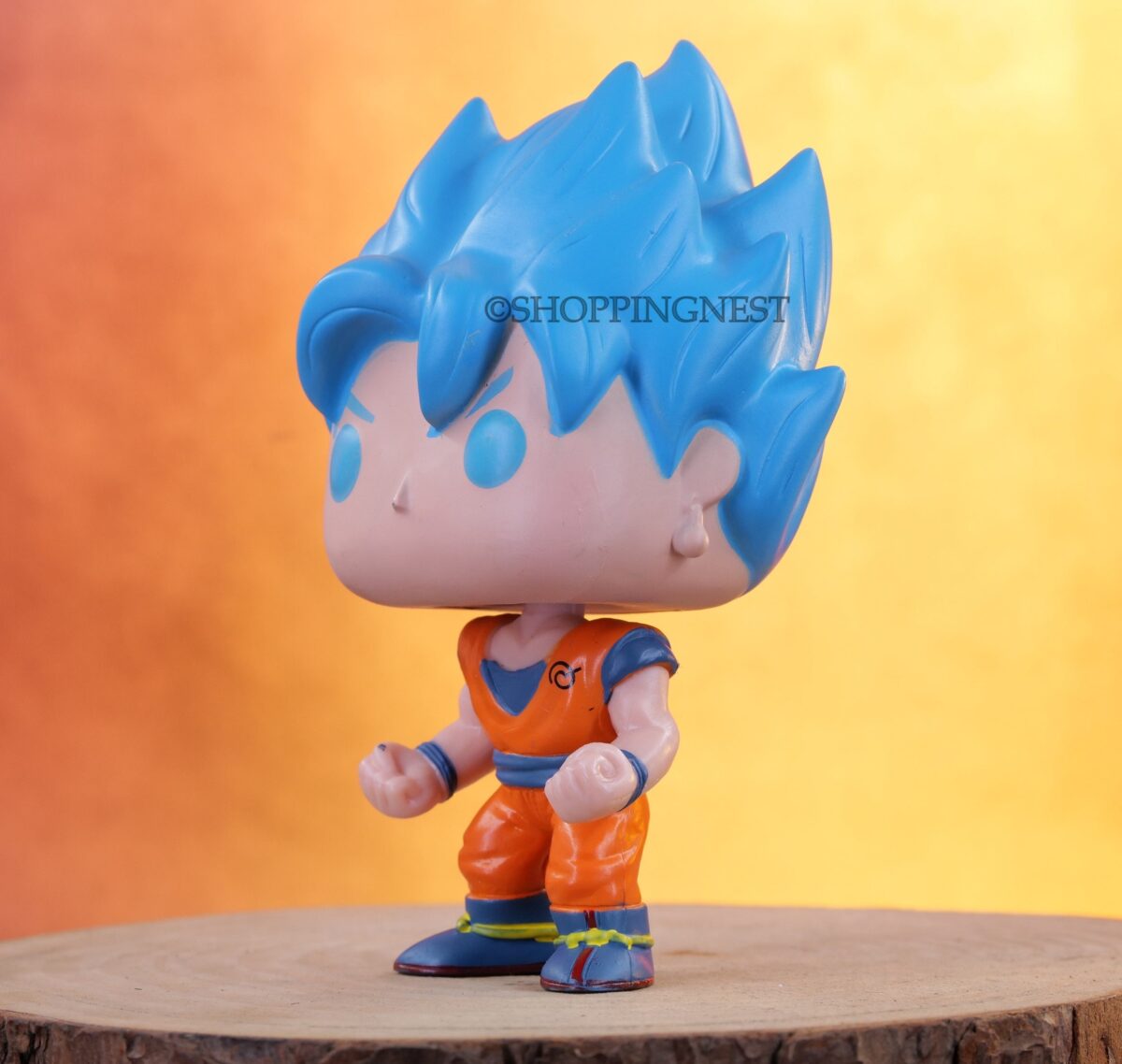 Funko Pop DBZ Goku Blue Hair cute with Box Action figure | 13 Cm |